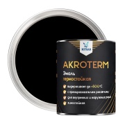 AKROTERM (АКРОТЕРМ), /0,8 кг/, эмаль, черный