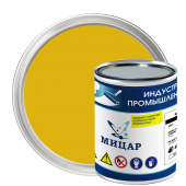 АК-124 Мицар, краска фасадная / 0,8 кг/ желтый: бренд Мицар, фасовка 