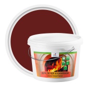 Краска для печей и каминов REZOLUX (0,9 кг) красно-коричневый