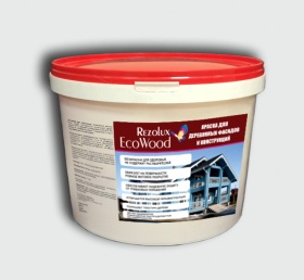 EcoWood (ЭкоВуд) Rezolux,  краска для деревянных фасадов матовая (6 кг), коричневый